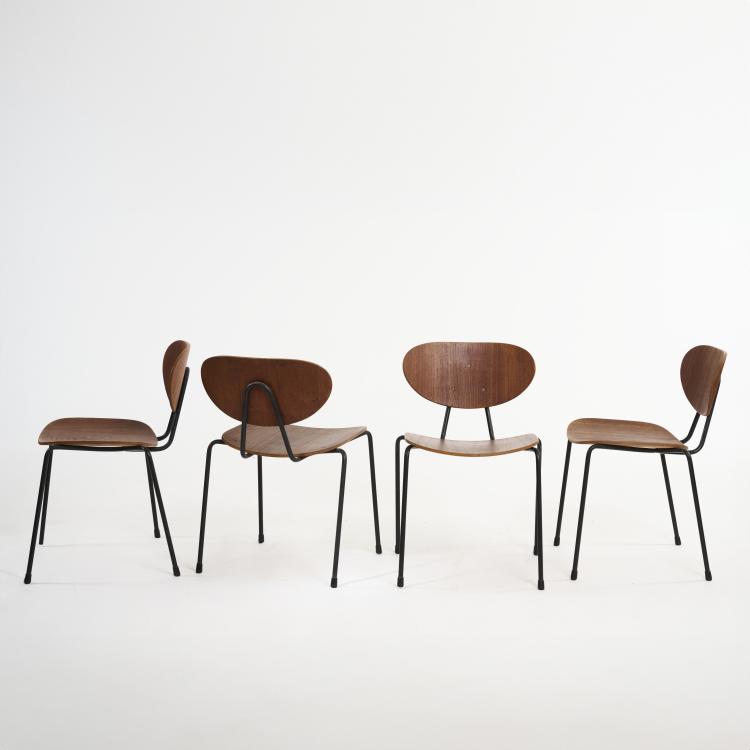 Bild 1 zu Objekt, Four '145' chairs, 1954 (design), Kurt Nordstr&ouml;m, Knoll International, New York, 175A 28