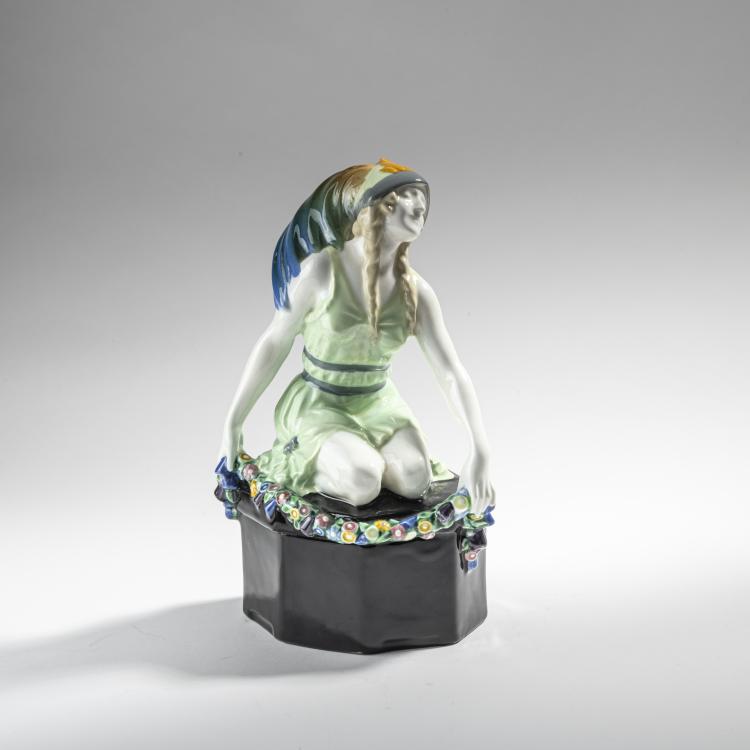 Hauptbild zu Objekt, 'Actress', c. 1930, Keramos-Wiener Kunstkeramik und Porzellanmanufaktur AG, 176C 561