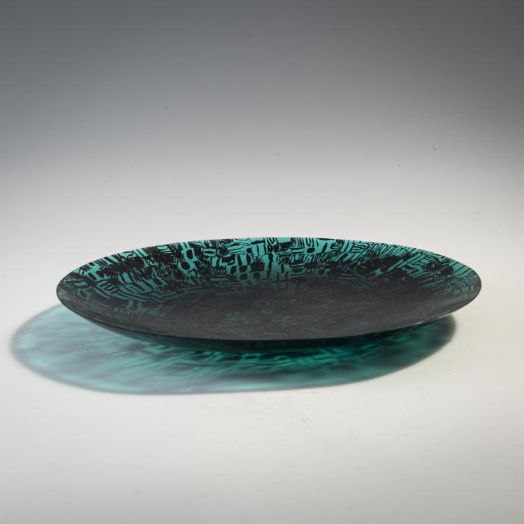 Hauptbild zu Objekt, Teller 'Murrine molato', 1957, Paolo Venini, Venini & C., Murano, 175C 554