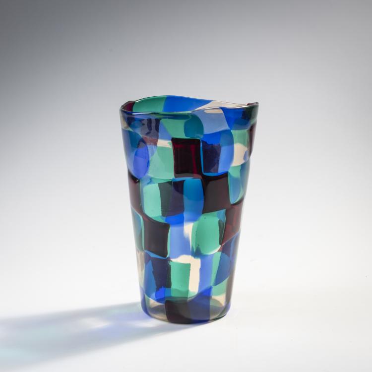 Hauptbild zu Objekt, 'Pezzato' vase, c. 1951, Fulvio Bianconi, Venini & C., Murano, 175C 543