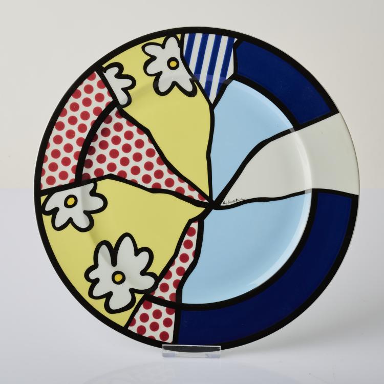 Bild 1 zu Objekt, Rosenthal K&uuml;nstler-Platzteller, 1990, Roy Lichtenstein, Rosenthal, Selb, 175D 811