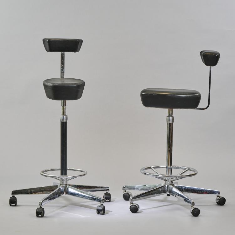 Bild 1 zu Objekt, Two 'Drawing Chairs' ('Propst perch'), 1964 (design), George Nelson,Robert Propst, Miller, Herman, Zeeland, 175B 275