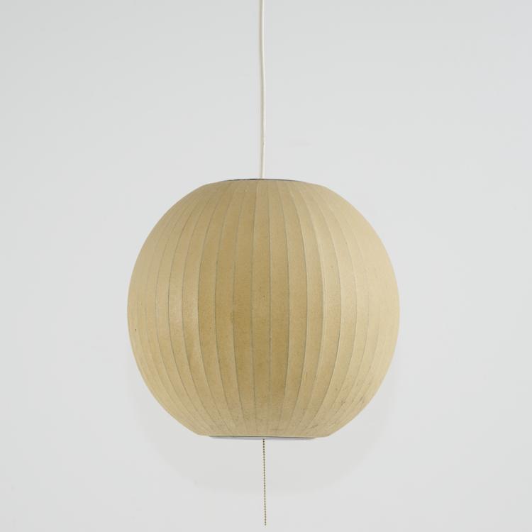 Bild 2 zu Objekt, 'Bubble' ceiling light with replacement shade, 1952 (design), George Nelson, Miller Clock Co., Howard, Zeeland, 175B 200