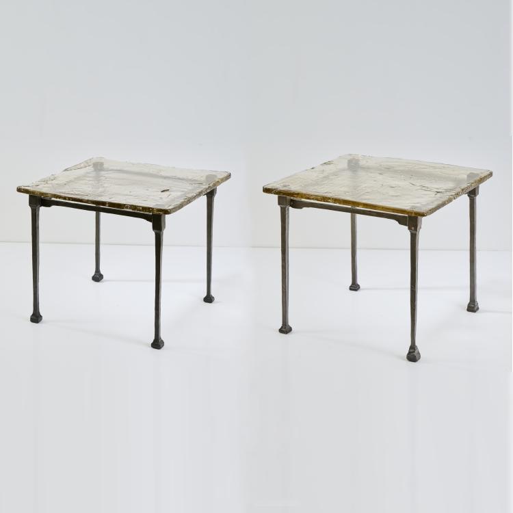 Hauptbild zu Objekt, Two side tables 'Lothar', 1982, Lothar Klute, Klute-Waldemai, Schmallenberg, 174B 737