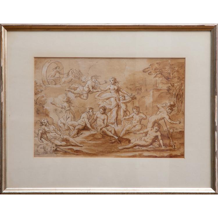 Bild 1 zu Objekt, Depiction of the Greek legend of Adonis, 17th century, 175D 653