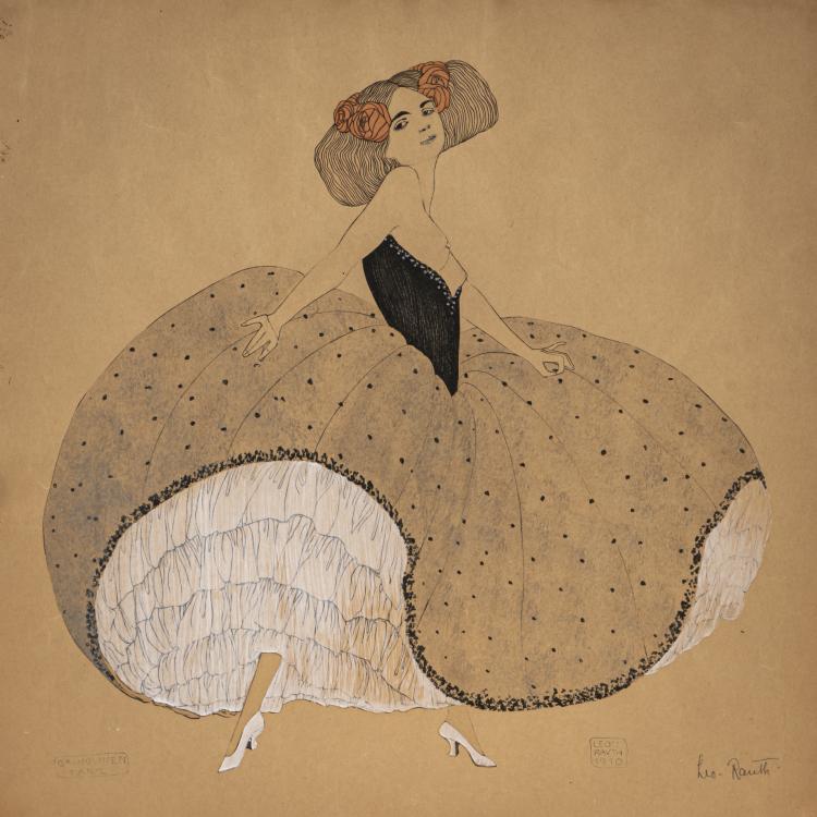 Hauptbild zu Objekt, 'Crinolinentanz', 1910, Leo Rauth, 174A 443