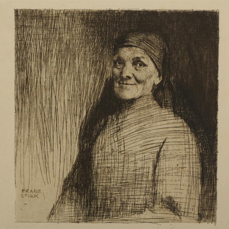 Bild 1 zu Objekt, 'Die Mutter des K&uuml;nstlers', 1894, Franz von Stuck, 175D 678