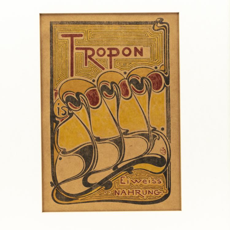 Hauptbild zu Objekt, Plakat 'Tropon', 1897, Henry van de Velde, 174A 444