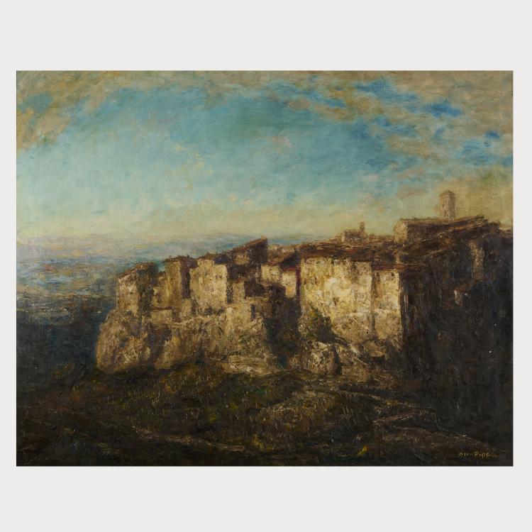 Hauptbild zu Objekt, 'Altes Felsennest in der Toskana, Italien', vor 1940, Otto Pippel, 175D 669