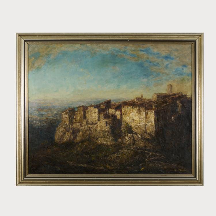 Bild 1 zu Objekt, 'Altes Felsennest in der Toskana, Italien', vor 1940, Otto Pippel, 175D 669