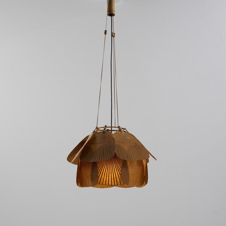 Hauptbild zu Objekt, Deckenleuchte 'Ju-Yon' aus der Serie 'Uchiwa', 1973, Ingo Maurer, Design M, Maurer, Ingo, M&uuml;nchen, 174B 797