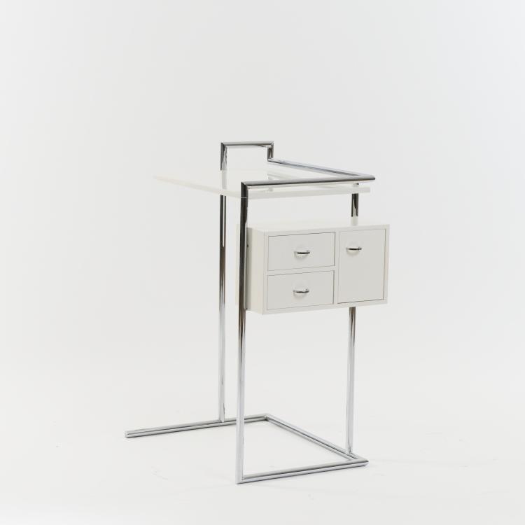 Hauptbild zu Objekt, Small 'E-1027' dressing table, 1925-30 (design), Eileen Gray, Vereinigte Werkst&auml;tten, M&uuml;nchen, 175B 89