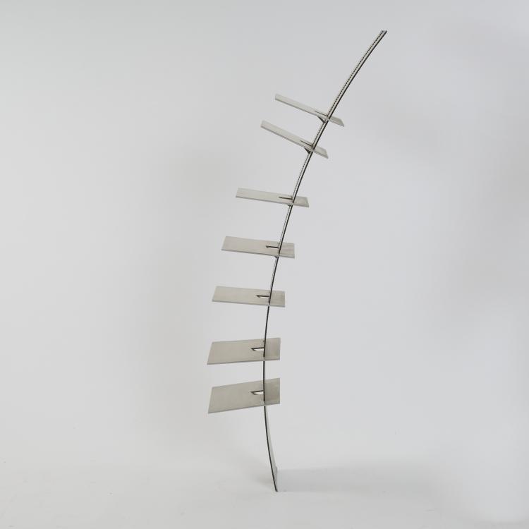 Bild 1 zu Objekt, 'Tell' shelf, 1990 (design),  Formf&uuml;rsorge,Andreas von Cube,Holger M&uuml;ller,Andreas Radde,Andreas Schulz,Nikolaus Tams,Stefan Z&uuml;chner,Gunnar F. H. Spellmeyer, Moorman, Nils Holger, Aschau, 175B 397