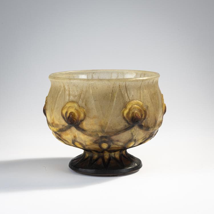 Hauptbild zu Objekt, 'Vase sur pied aux fleurs et triangles', 1927, Gabriel Argy-Rousseau, Argy-Rousseau, Gabriel, 174A 2