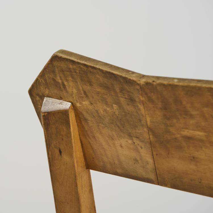 Bild 2 zu Objekt, Four anthroposophical chairs and a table, 1934, Siegfried P&uuml;tz, P&uuml;tz, Siegfried, Calw, 176B 80