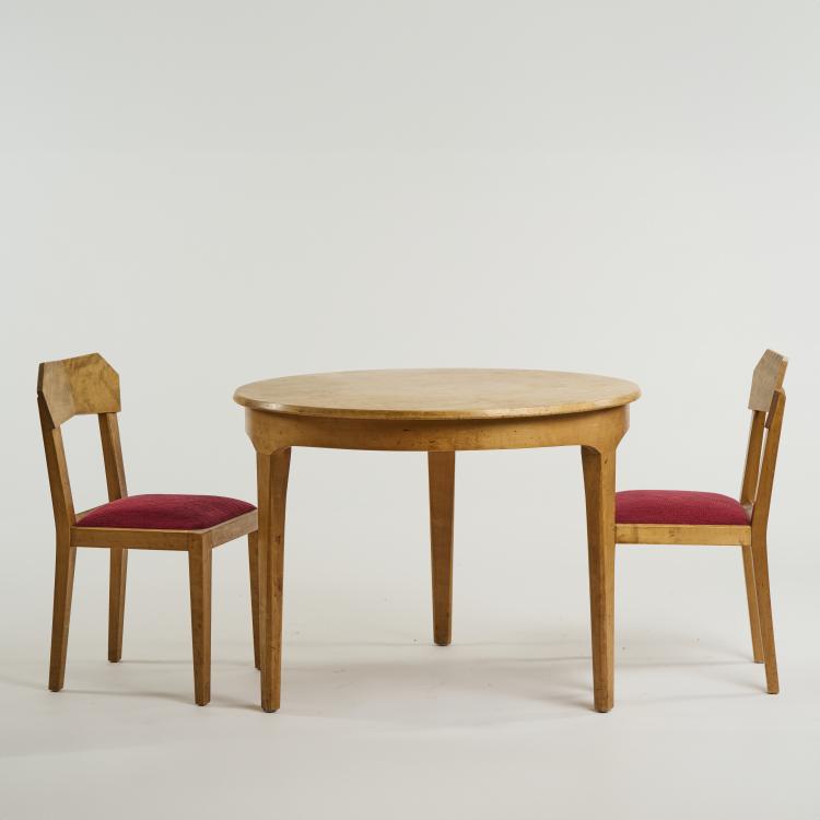 Bild 6 zu Objekt, Four anthroposophical chairs and a table, 1934, Siegfried P&uuml;tz, P&uuml;tz, Siegfried, Calw, 176B 80
