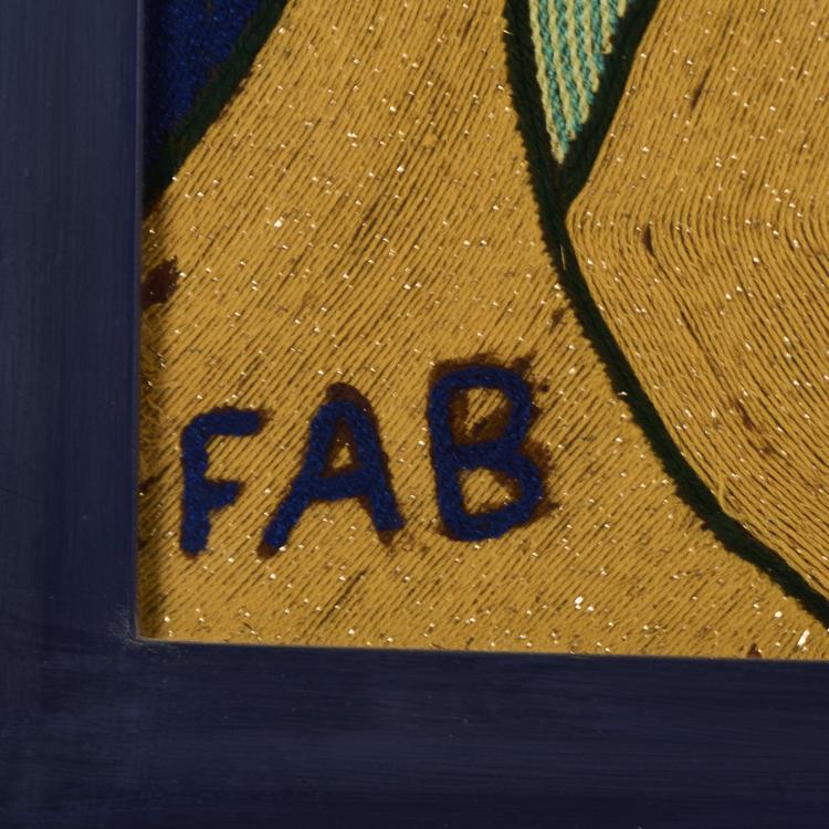 Bild 7 zu Objekt, 2 textile pictures, probably 1980s, Adebisi Fabunmi (FAB), 175D 706