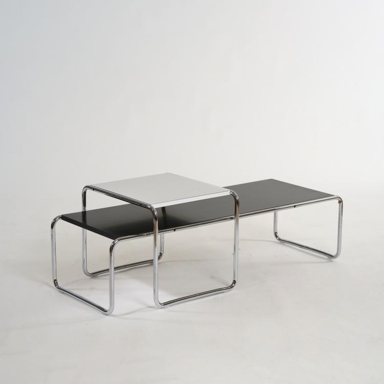 Hauptbild zu Objekt, Zwei Beistelltische 'B 9', 1925 (Entwurf), Marcel Breuer, Knoll International, New York, 175B 100