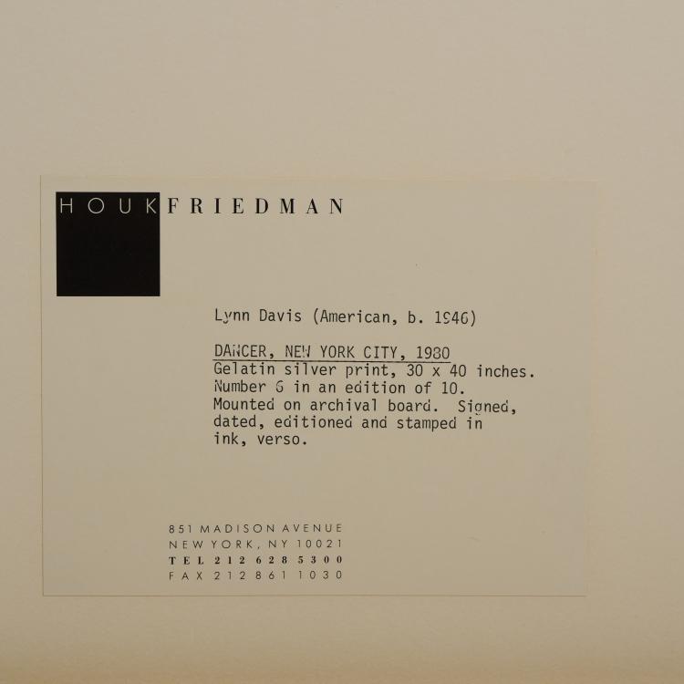 Bild 3 zu Objekt, 'Dancer, New York City', 1980 (Druck 1995), Lynn Davis, 175D 787