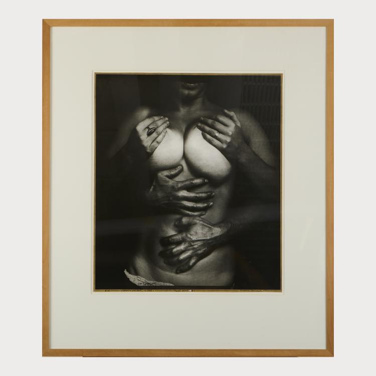 Bild 1 zu Objekt, 'Johanna und Karl, ca. 1862', #46, 1990, Jan Saudek, 175D 805