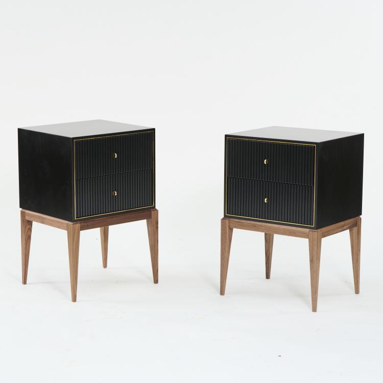 Hauptbild zu Objekt, Two bedside tables, 2022 (design), Attila Suta, Attila Suta AB, T&auml;by, 175B 420