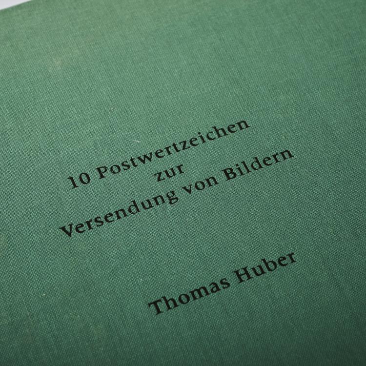 Bild 1 zu Objekt, Portfolio '10 Postwertzeichen zur Versendung von Bildern', 1990, Thomas Huber, Galerie Akinci, Amsterdam/Galerie Magers, Bonn, 175D 747