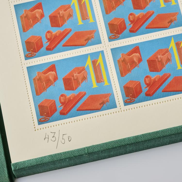 Bild 4 zu Objekt, Portfolio '10 Postwertzeichen zur Versendung von Bildern', 1990, Thomas Huber, Galerie Akinci, Amsterdam/Galerie Magers, Bonn, 175D 747