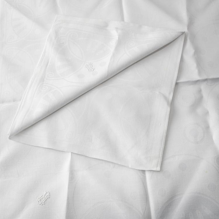 Hauptbild zu Objekt, Zwei gro&szlig;e Servietten, vor 1904, Peter Behrens, Fr&auml;nkel, Simon, Neustadt (zugeschrieben), 176C 744