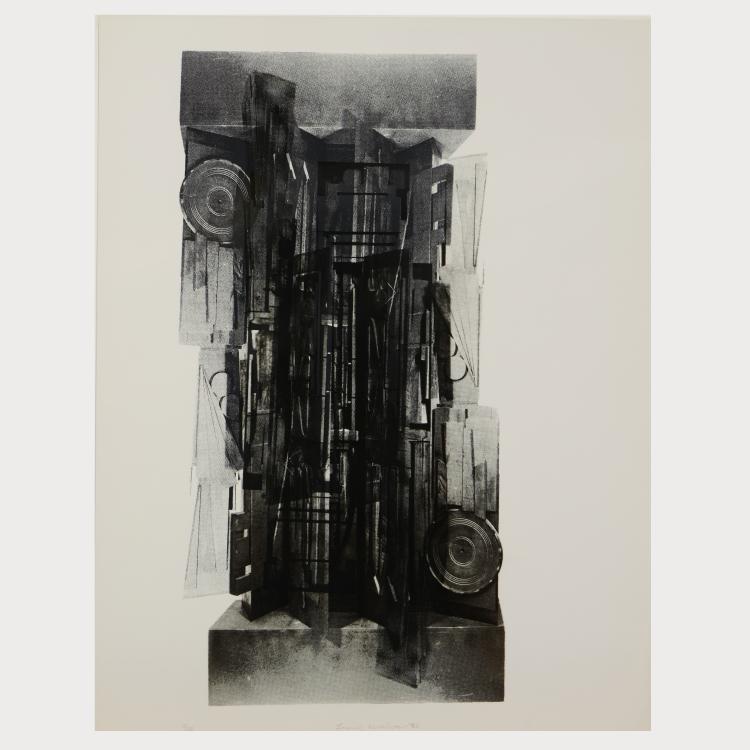 Hauptbild zu Objekt, 'Clowns' Houses' aus dem Portfolio 'Fa&ccedil;ade: In Homage to Edith Sitwell', 1966, Louise Nevelson, 175D 760