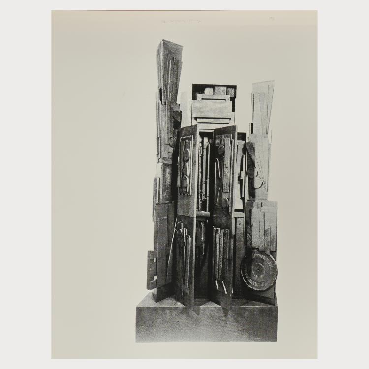 Bild 2 zu Objekt, 'Clowns' Houses' aus dem Portfolio 'Fa&ccedil;ade: In Homage to Edith Sitwell', 1966, Louise Nevelson, 175D 760