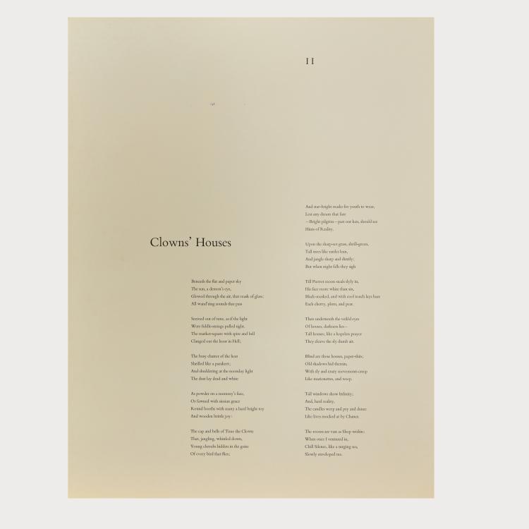 Bild 5 zu Objekt, 'Clowns' Houses' aus dem Portfolio 'Fa&ccedil;ade: In Homage to Edith Sitwell', 1966, Louise Nevelson, 175D 760