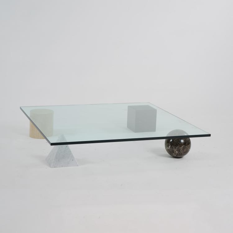 Bild 1 zu Objekt, Sofatisch 'Metafora', 1979 (Entwurf), Lella Vignelli,Massimo Vignelli, Casigliani, Pisa, 175B 341