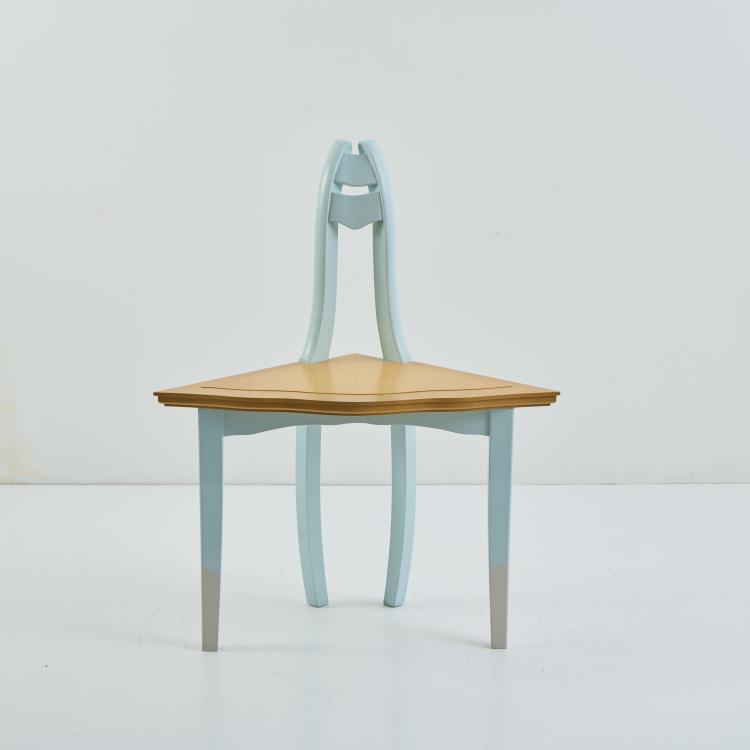 Hauptbild zu Objekt, 'Gudrun am Leineufer' chair, 1984 (design), Bořek &Scaron;&iacute;pek, M&ouml;belwerkstatt Cremer & Cremer, Eschweiler oder Leitner Interior Design, St. Lambrecht., 175B 368
