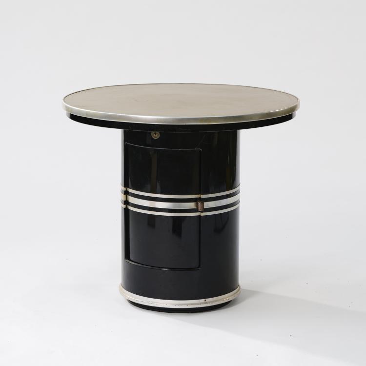 Hauptbild zu Objekt, 'Tanger / S' side table / liquor cabinet, c. 1954 (design), Mauser-Werke, Waldeck, 175B 216