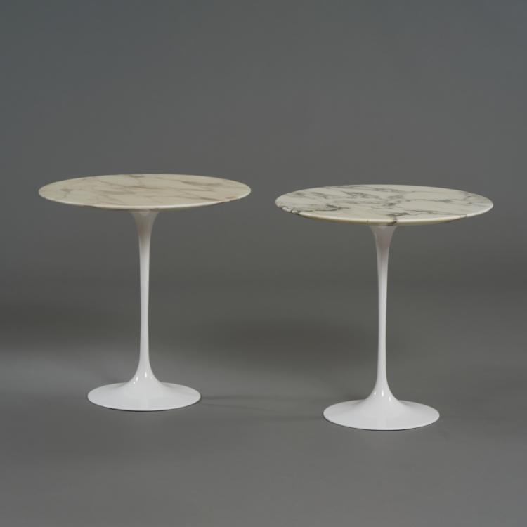 Bild 1 zu Objekt, Two 'Tulip' - '163F' side tables, 1957 (design), Eero Saarinen, Knoll International, New York, 175B 227
