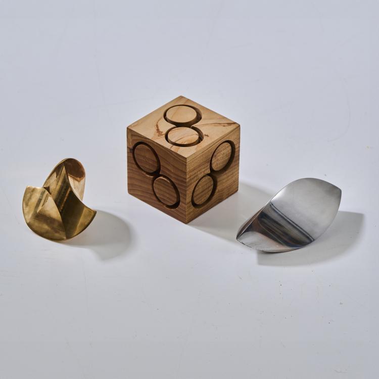 Bild 1 zu Objekt, Three small sculptures: 'Dada', 'Mace' and 'Sasso', 1970 (design), Charles O. Perry, Centro Duchamp f&uuml;r Gavina, Mailand / Milan, 175B 191