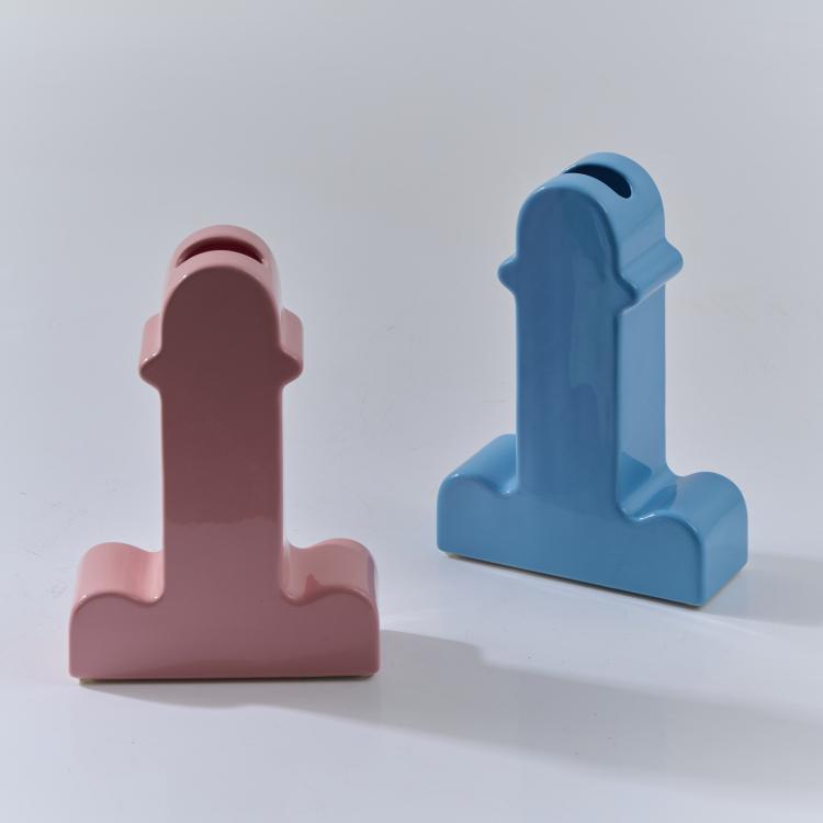 Hauptbild zu Objekt, Two 'Shiva' vases, 1971 (design), Ettore Sottsass, b.d. Ediciones, Barcelona; Capsule, 175B 140