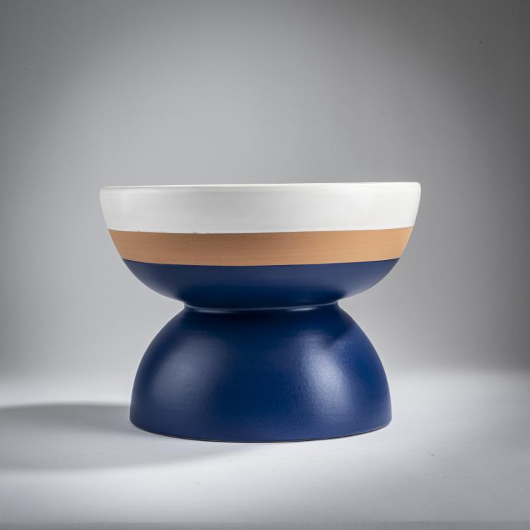 Bild 1 zu Objekt, 'Centrotavolo 545' - 'Alzata Grande' bowl, c. 1958 (design), Ettore Sottsass, Bitossi, Montelupo, 175B 136
