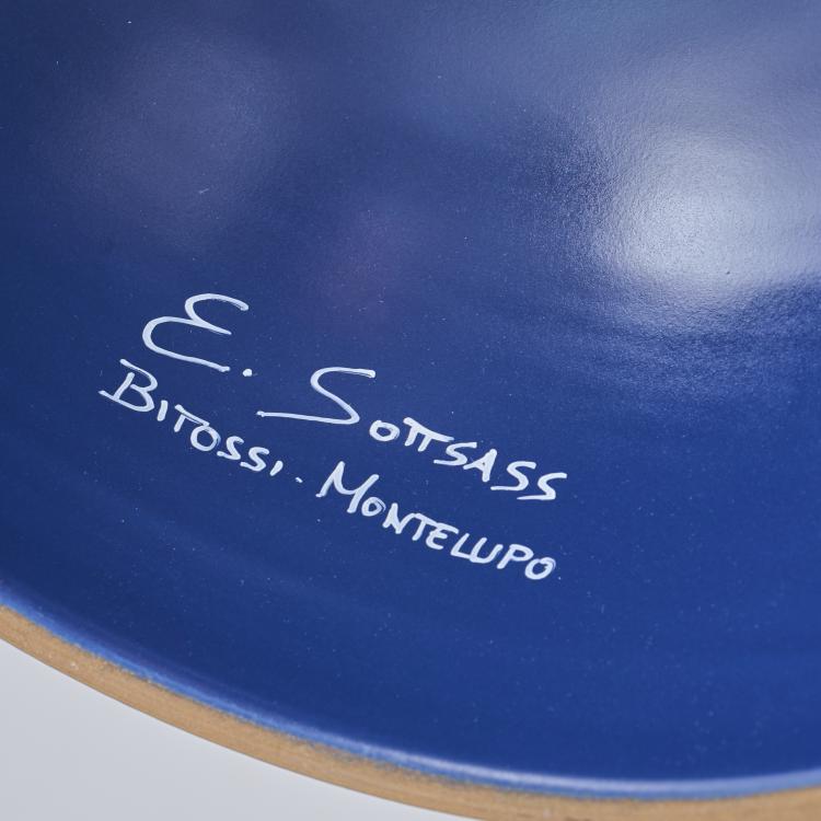 Bild 3 zu Objekt, 'Centrotavolo 545' - 'Alzata Grande' bowl, c. 1958 (design), Ettore Sottsass, Bitossi, Montelupo, 175B 136