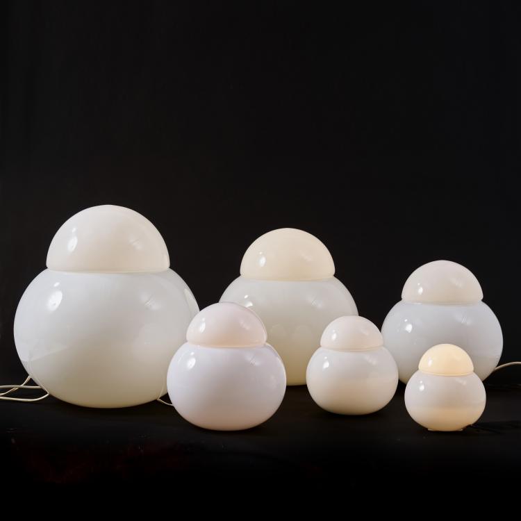 Bild 3 zu Objekt, Six 'Daruma' table lights, 1966 (design), Sergio Asti, Candle, Mailand / Milan, 175B 290