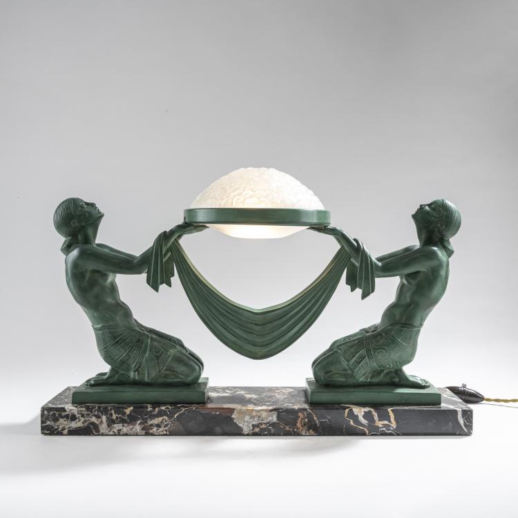 Hauptbild zu Objekt, Table light 'Offrande', c. 1930, Pierre Le Faguays, Le Verrier, Max, Paris, 176C 513
