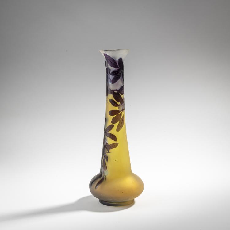 Bild 1 zu Objekt, Enghalsvase 'Prunelles', 1920-36, Gall&eacute;, Nancy, 176C 422