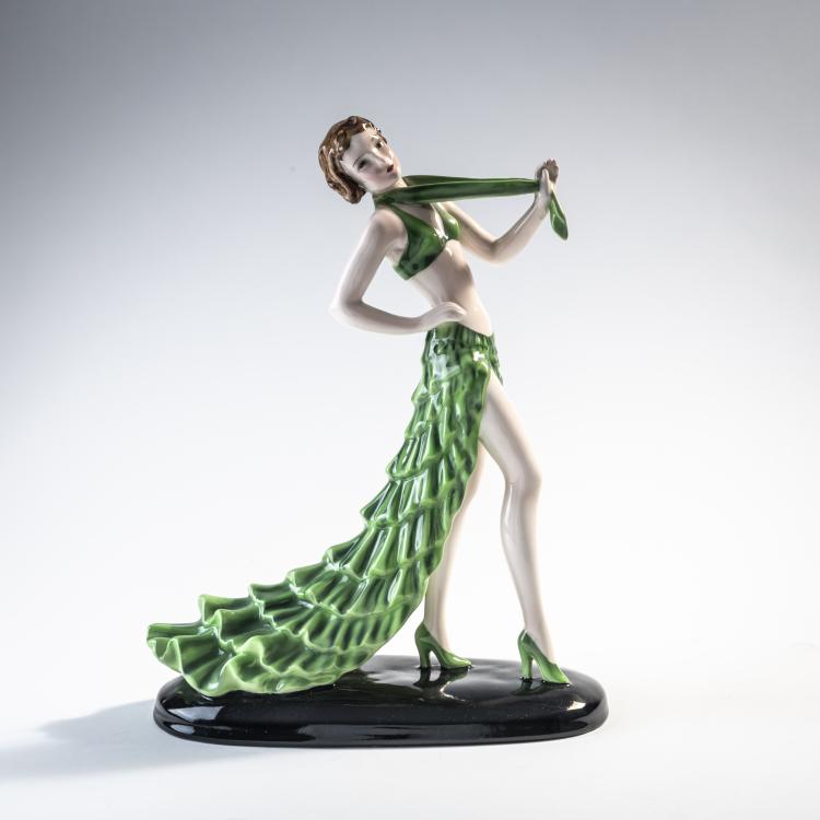 Hauptbild zu Objekt, 'Rumba', um 1938, Stephan Dakon, Goldscheider, Friedrich, Wien, 176C 562