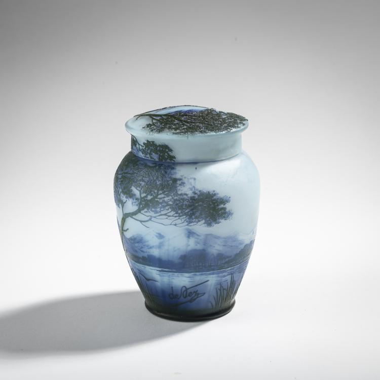 Bild 1 zu Objekt, Dose 'Paysage', 1915-20, Camille Tutr&eacute; de Varreux, Tutr&eacute; de Varreux, Camille, Cristallerie de Pantin, 176C 470