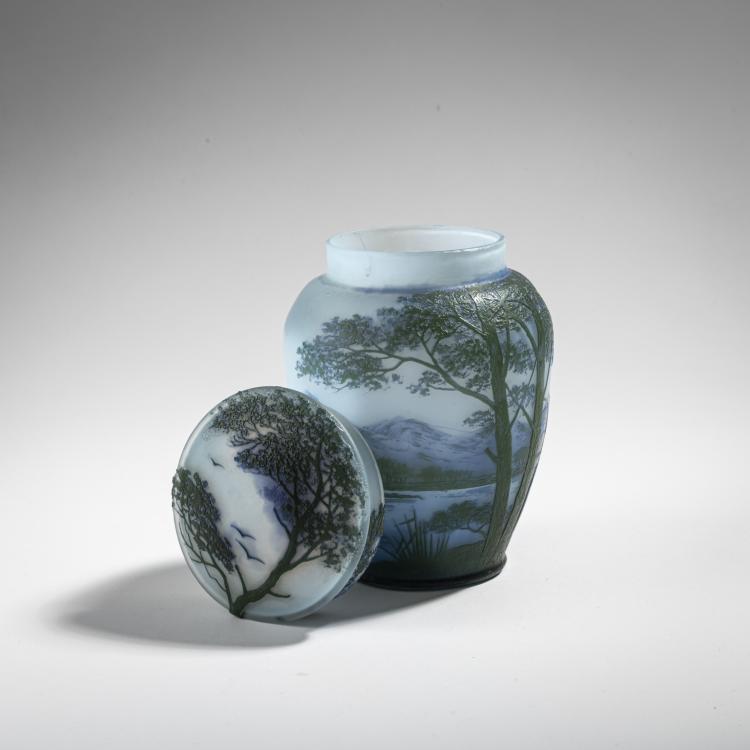 Bild 2 zu Objekt, Dose 'Paysage', 1915-20, Camille Tutr&eacute; de Varreux, Tutr&eacute; de Varreux, Camille, Cristallerie de Pantin, 176C 470