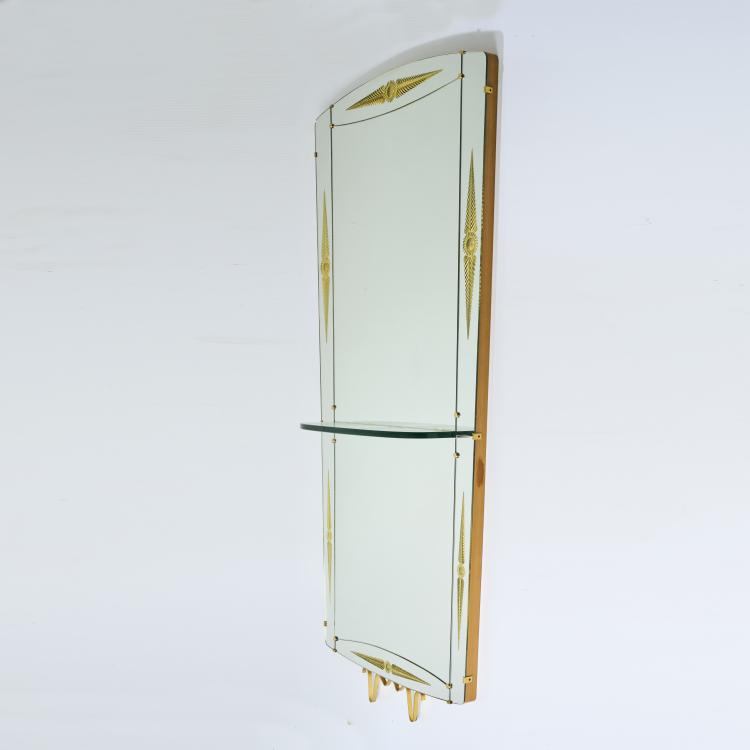 Hauptbild zu Objekt, Large console mirror, 1950s (design), Italien / Italy, 175B 207