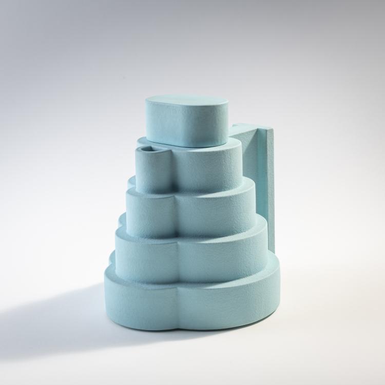 Hauptbild zu Objekt, Teekanne 'Lapislazzuli' aus der Serie 'Indian Memories', 1972 (Entwurf), Ettore Sottsass, Sarri, Alessio, Sesto Fiorentino; Anthologie Quartett, Bad Essen, 175B 142