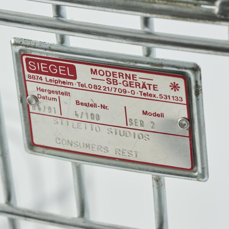 Bild 4 zu Objekt, Sitzobjekt 'Consumer's Rest', 1983 (Entwurf), Frank Schreiner - Stiletto, Siegel, Jettingen-Scheppach, 175B 367