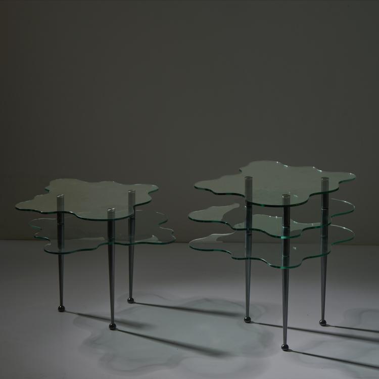 Bild 1 zu Objekt, Zwei Beistelltische 'Papilio', 1985 (Entwurf), Alessandro Mendini, Zanotta, Nova Milanese, 175B 372