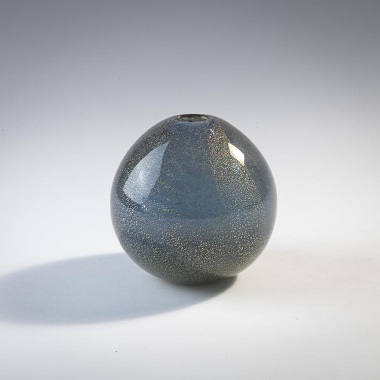 Hauptbild zu Objekt, Vase 'Sommerso a bollicine', um 1934-36, Carlo Scarpa, Venini & C., Murano, 175C 486